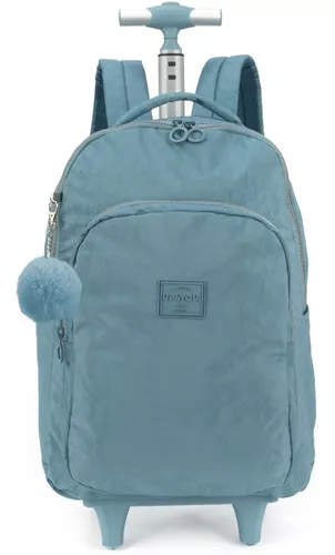 Mochila Escolar Infantil para Meninas com 4 Rodinhas 360° - Panda - Up4You