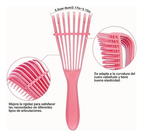 Y 2pz Cepillo Para Cabello Desenredar El Cabello Rizado