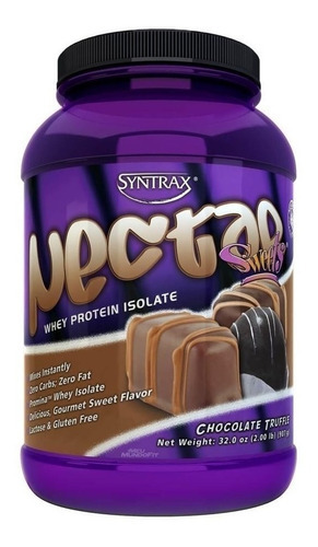 Nectar Whey Protein Isolado (907g) - Syntrax Sweets Sabor Chocolate Truffle