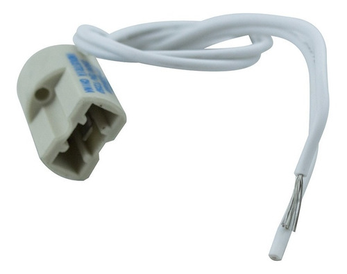 Portalampara X 50. U  Zocalo G9 Ceramico Apto Bipin Led Cable De 15cm