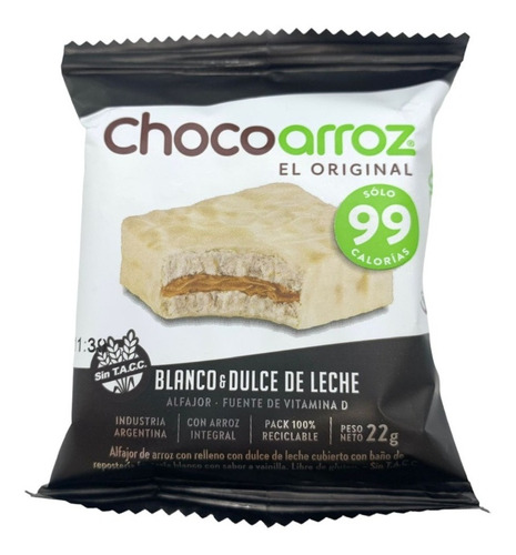  2 Cajas Alfajor Chocoarroz Blanco X 30 Un-las Gol Del Tio