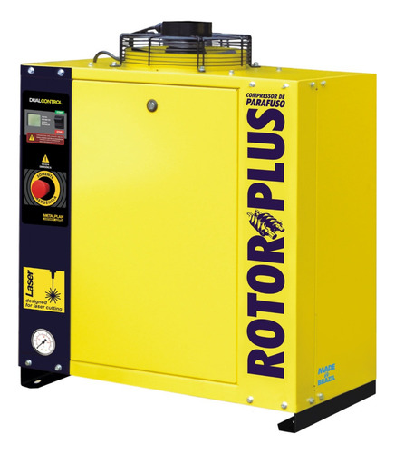 Compressor De Ar De Parafuso 15 Hp 16 Bar Rotor Plus Laser 220v (trifásico)