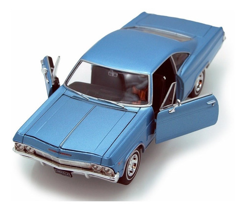 Chevrolet Impala Ss 396 1965 Blau Metallic Escala 1:24