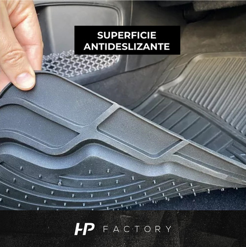 Cubre Alfombra Para Auto Pvc 3 Piezas Color Negro Universal