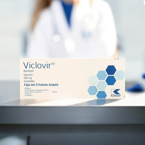 Aciclovir 250 Mg Solución 5 Frascos Ámpula Inyectables