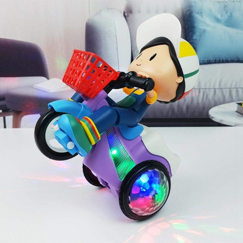 Brinquedo Criança Divertido A Pilha Com Luzes E Sons - 1 Pç Cor Triciclo Roxo