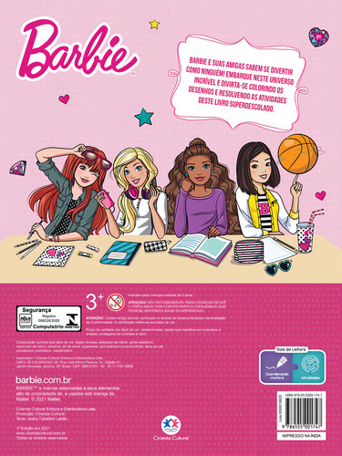 Barbie - Passatempos da amizade, de Tubaldini Labão, Ieska. Atividades e diversão Editorial Ciranda Cultural Editora E Distribuidora Ltda. em português, 2021