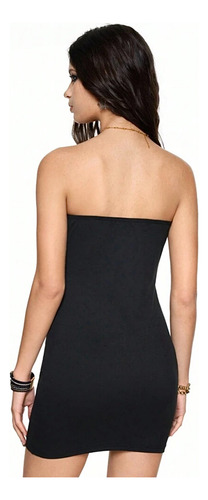 Vestido Corto Strapless Goth Grunge Cruz Brillos Importado