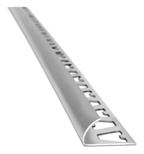 Imagen 1 de 3 de Guardacanto Arco De Aluminio Cromo 1383 Mate 10mm X 2,50