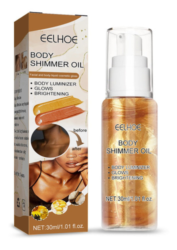 Iluminador Facial Líquido Reparador O Body Shimme Con Aceite