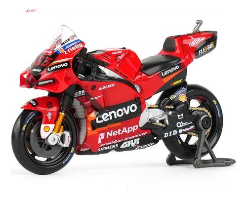 Ducati Yamaha Honda Gp 2023 Escala 1:18 Rojo Cow43