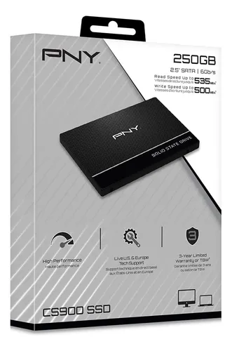 Pny Cs900 250gb 3d Nand 2.5 Sata Iii Internal Solid Stat...