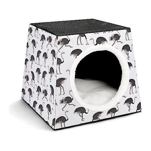 Cartoon Ostrich Bird Dog House Cat Tent Durable Waterproof F