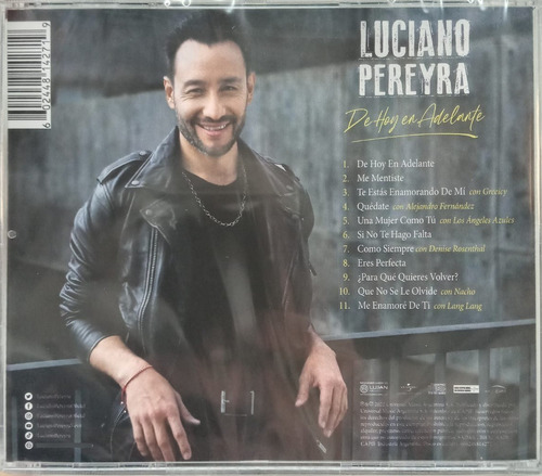 Imagen 3 de 5 de Luciano Pereyra - De Hoy En Adelante Cd Nuevo