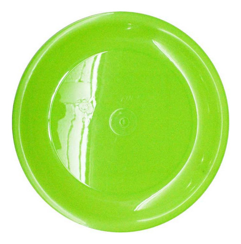 Plato Taquero De Plástico Verde Paquete Con 25 Piezas 23 Cm 