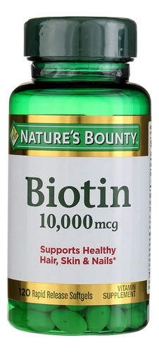 Biotina 10.000 Mcg 120 Capsulas - Unidad a $80910
