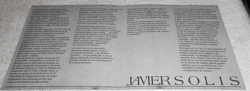 Cd Javier Solís / Homenaje A Javier Solis (Usado)