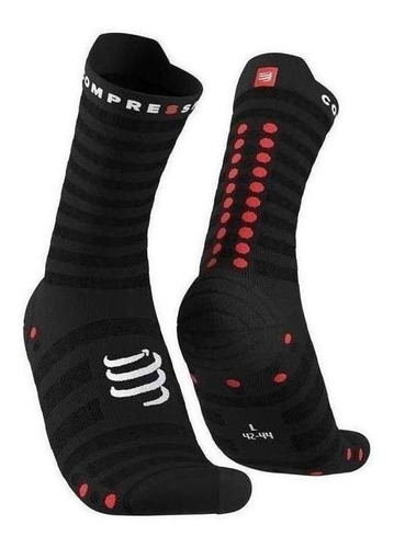 Calceta Deportiva Compressport Ultra Light V4h Negra