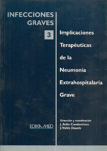 Libro Infecciones Graves Cada Tomo De Jorge Rello Condamines