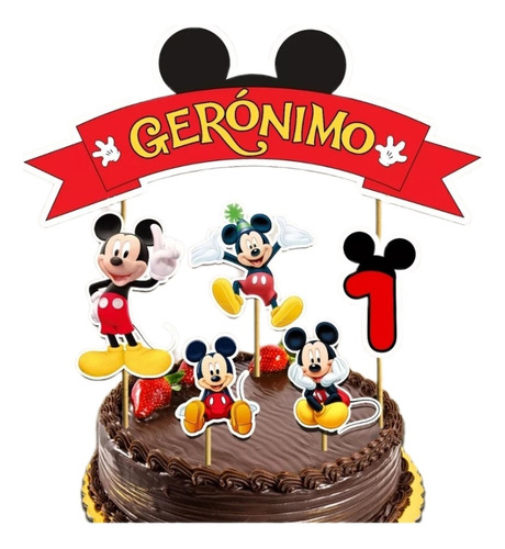 Cake Topper Personalizado Mickey