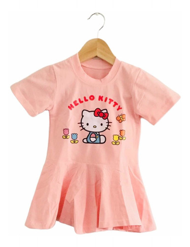 Vestido Importado Hello Kitty Para Niñas