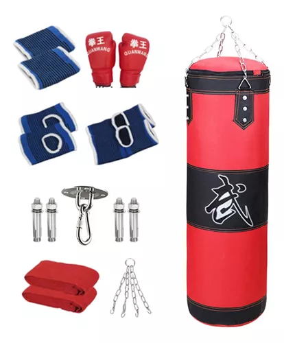 Bolsa de boxeo sin relleno, saco de arena colgante para kárate