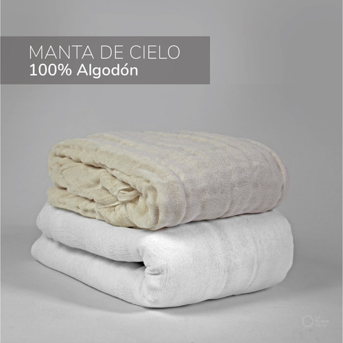 25 Metros Manta De Cielo 100% Algodón Blanca Ancho 80 Cm. Color Blanco Diseño De La Tela Liso