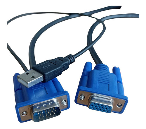 Cabo Vga Macho/fêmea Com Conector Usb - 1,8m