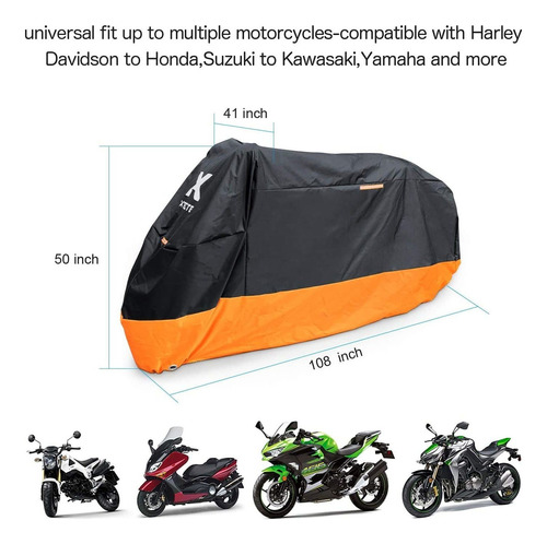 Xyzctem Funda Para Motocicleta - Protección Impermeable Para