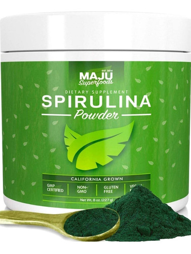 Polvo De Espirulina Cultivado En California No Irradiado 