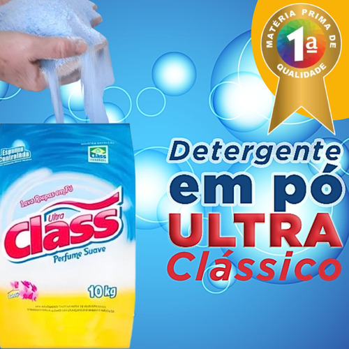 Detergente Em Pó Ultra Class Pacote Com 10kg