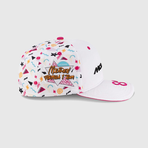 Gorra Mclaren Oscar Piastri Edición Especial Miami 2025 Blanco Unitalla