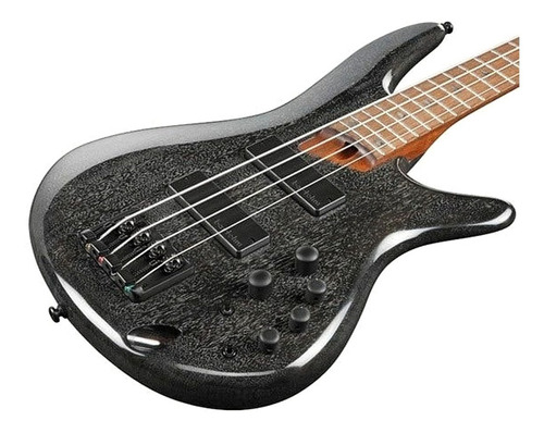 Bajo Electrico Ibanez Sr500e De 4 Cuerdas Bartolini Color TV Fuzz Black Orientación de la mano Diestro