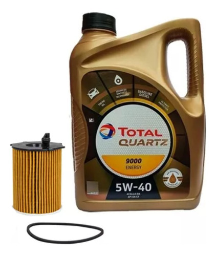 Filtro Aceite + Aceite Total 5w40 Peugeot 208 1.6 Hdi 2017