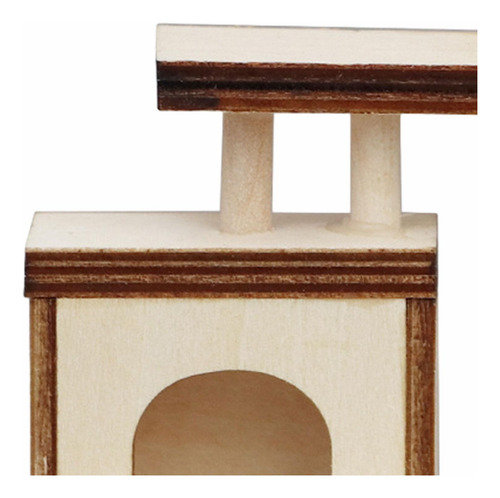 Mini Árbol Para Gatos De Madera Con Marco De Escalada Para