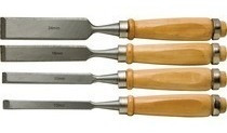 Set 4 Formones 1/4 1/2 3/4 1 En Bolsa Plastico Nuevos