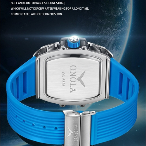 Relojes De Pulsera De Silicona Onola Calendar Luminous