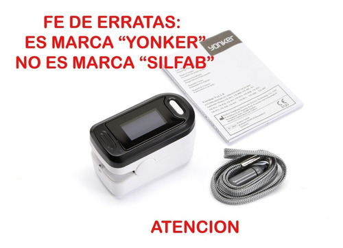 Imagen 2 de 10 de Oximetro Full Profesional Saturometro Silfab P/ Adulto Niños