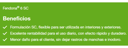 Insecticida Fendona 6 Sc 1 Litro Plagas