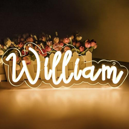 Neón Con Nombre William, Luz Led Para Decoración