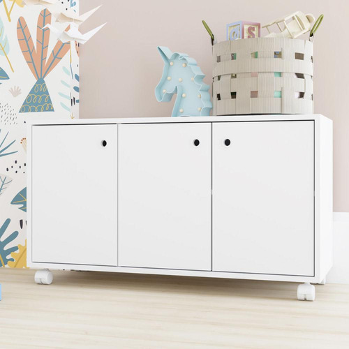 Nicho Organizador Infantil Com 3 Portas 1 Prateleira Mdp