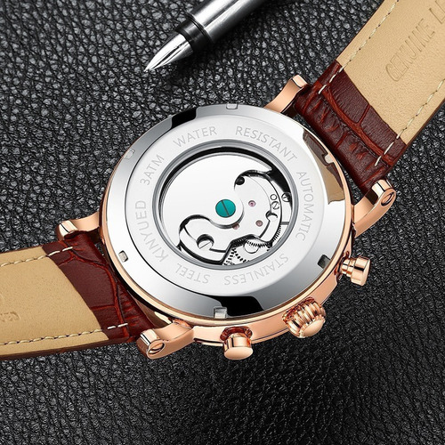 Reloj Mecánico Kinyued Fashion Moon Phase
