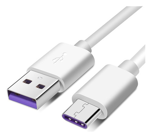 Cable De Datos Huawei Original Usb A Tipo C Punta Morada 5a