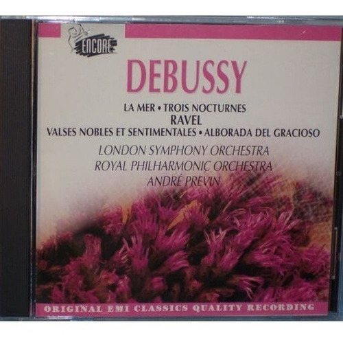 Debussy - La Mer - Trois Nocturnes - Ravel - Cd - Importado!