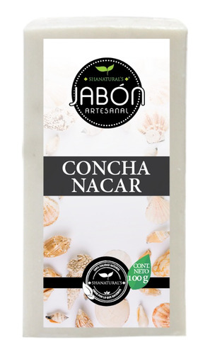 Jabón Artesanal Concha Nácar Shanaturals Barra 100gr