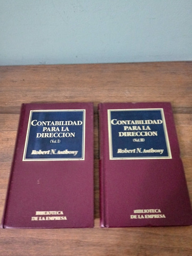 Contabilidad Para La Dirección - 2 Tomos - Robert Anthony