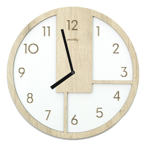 Reloj Madera De Pared - Oliver - 45cm X 45cm 