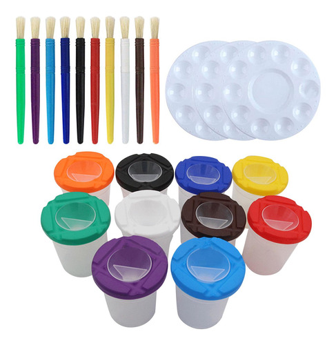 23 Uds Vasos Para Pintar Y Pinceles Para Pintar, Herramienta