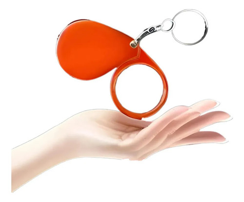 Lupa De Lectura Edad Avanzada Colgante Portátil Hd Keychain