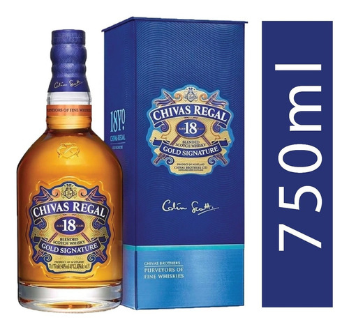 Whisky Chivas Regal 18 Años 750ml Gold Signature Original